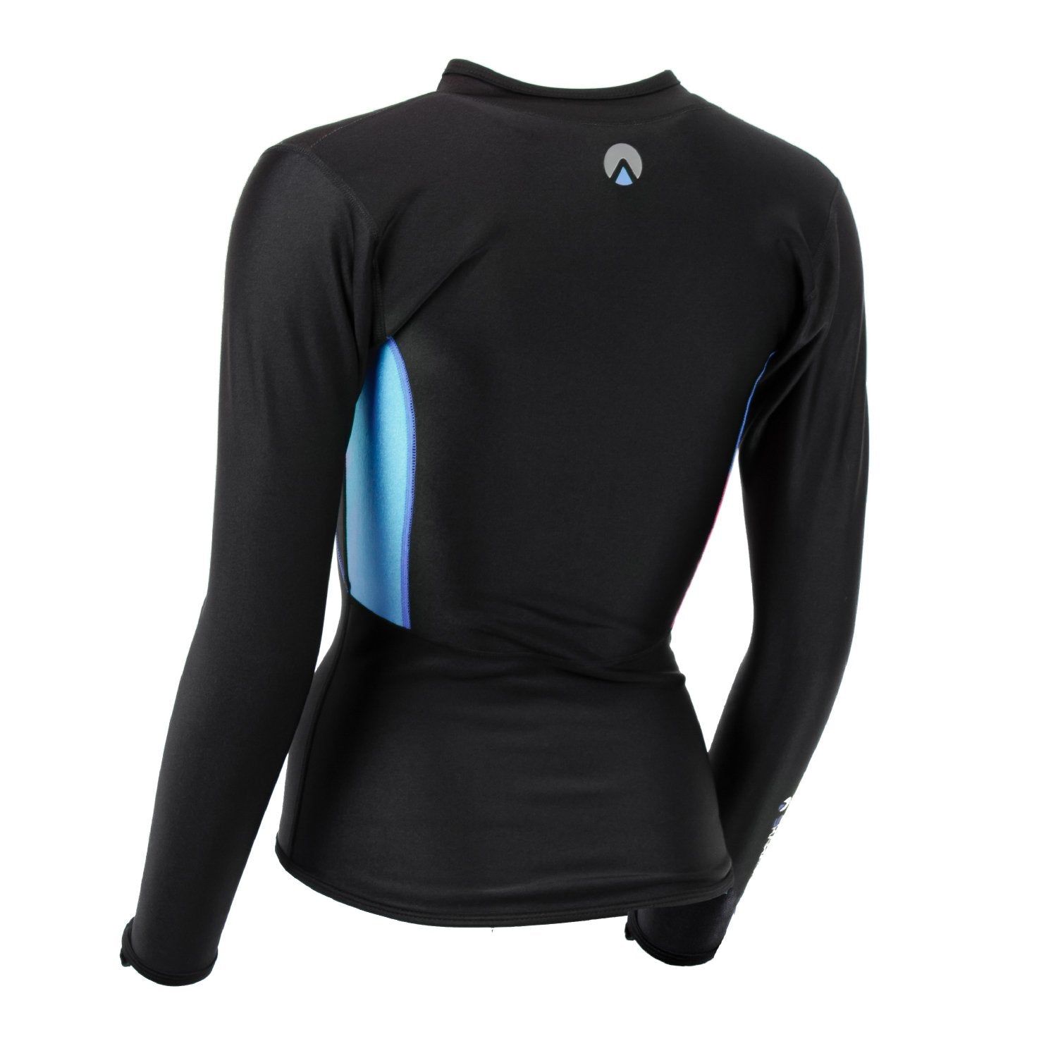 Chillproof Long Sleeve Women Black/Blue Back