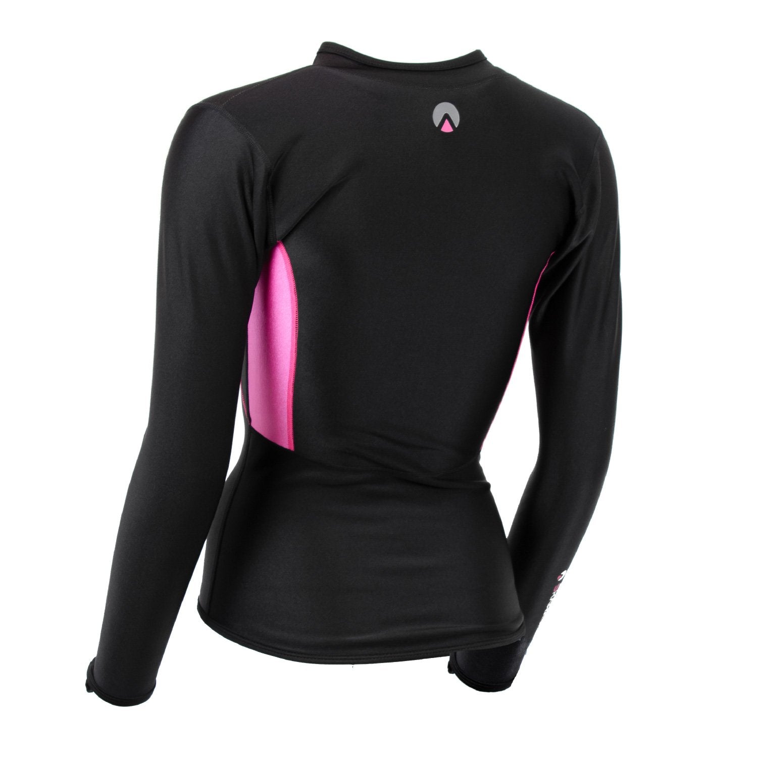 Chillproof Long Sleeve Full Zip Women Black/Pink Back