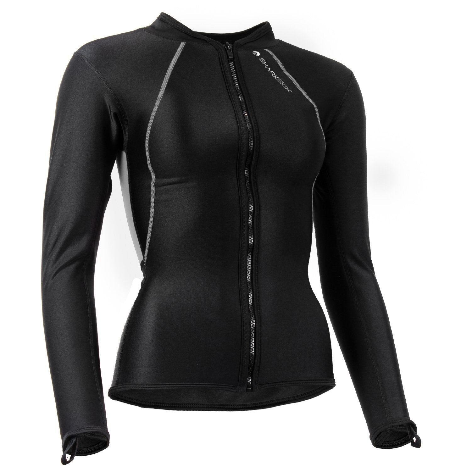 Chillproof Long Sleeve Full Zip Women Black/Black