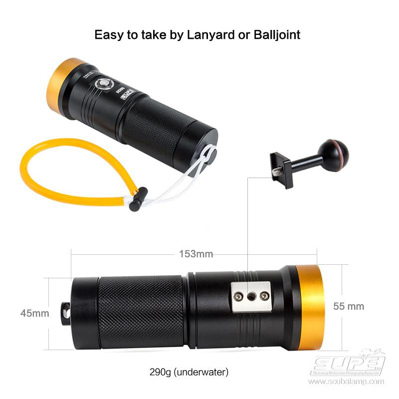 RD95 (4000 Lumens) - Primary Technical Dive Light