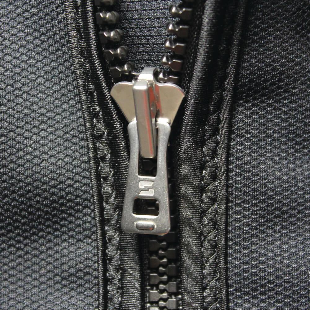 Titanium Chillproof Zipper Close up